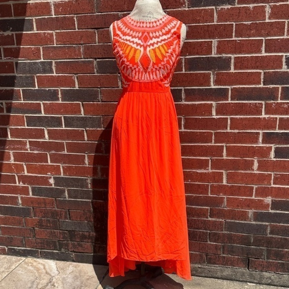 Elegant Orange Maxi Dress   PM2
